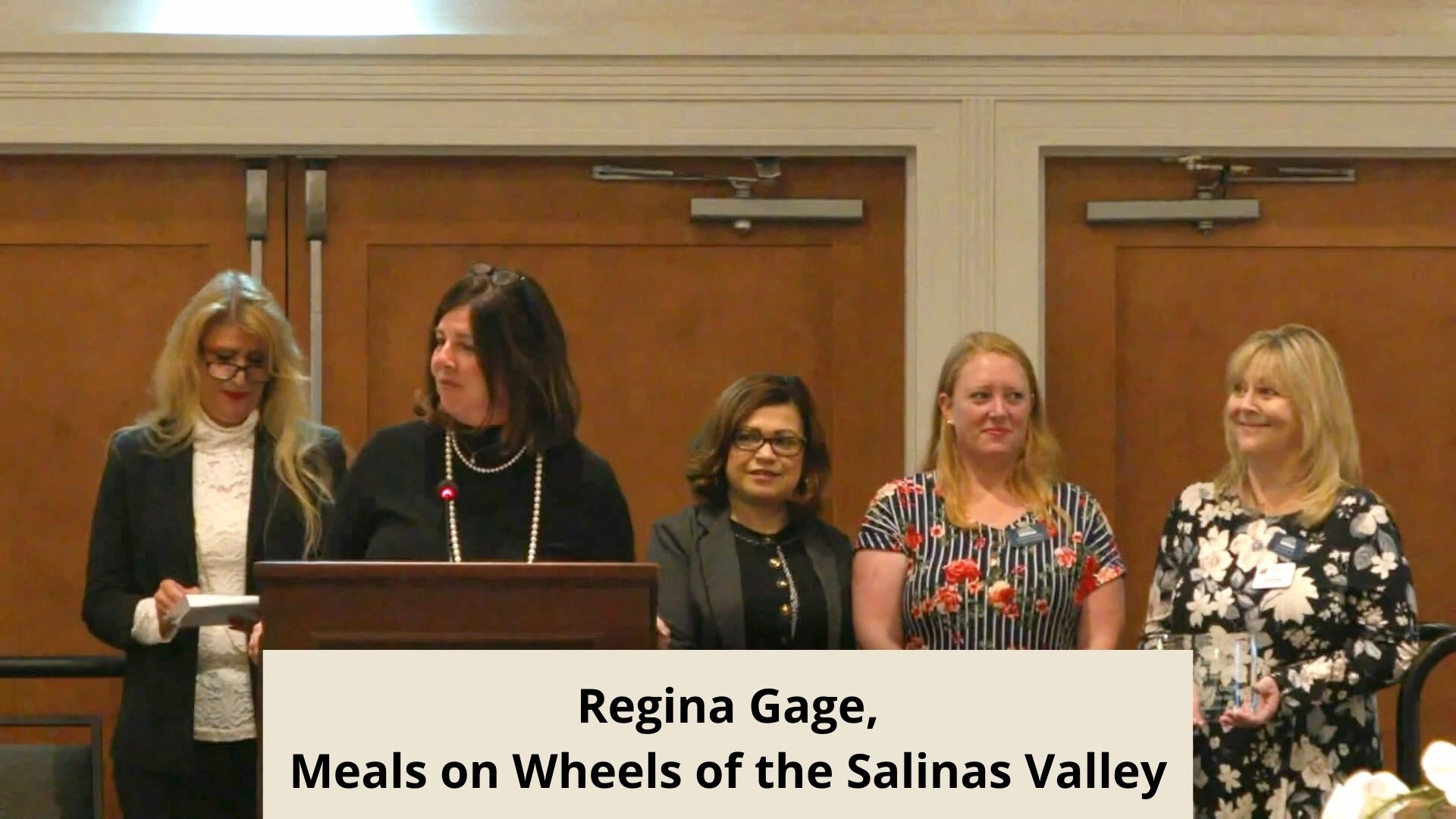 Regina Gage, Meals on Wheels of the Salinas Valley