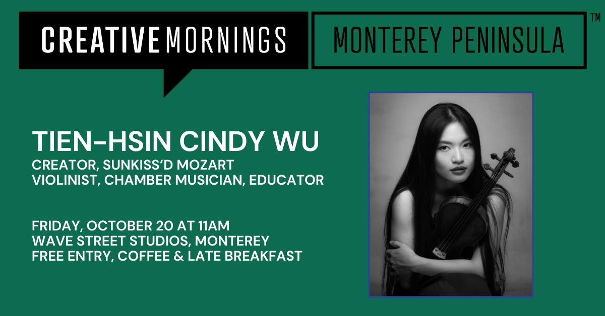 Tien-Hsin Cindy Wu on October 18, 2023 at CreativeMornings Monterey Peninsula